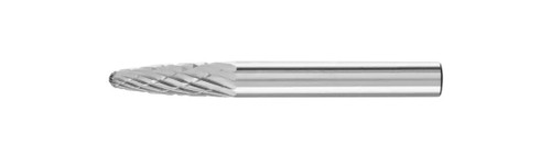 PFERD 24692 Carbide Bur | SCTI SF-1 | Tree Shape F with Radius End | 1/4" Shank | Double Cut
