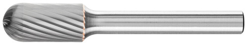 PFERD 24421 Carbide Bur | SCTI SC-3 | Cylindrical Shape C with Radius End | 1/4" Shank | Single Cut