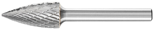 PFERD 22296 Carbide Bur | SCTI SG-5 | Tree Shape G with Pointed End | 1/4" Shank | TOUGH Cut