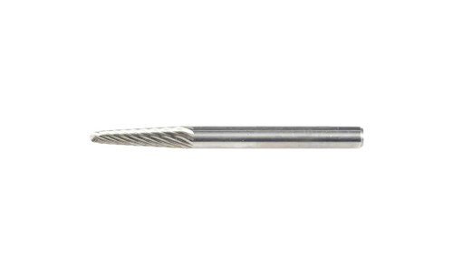 PFERD 23451 Carbide Bur | 1/8" Diameter | SCTI SL-42 | 14 Degree Taper Shape L with Radius End | Single Cut