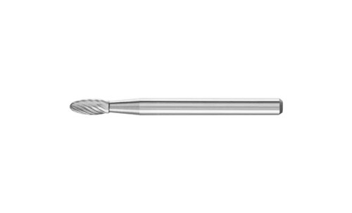 PFERD 23401 Carbide Bur | 1/8" Diameter | SCTI SH-41 | Flame Shape H | Single Cut