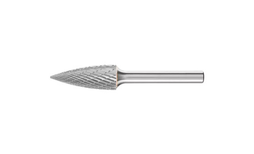 PFERD 24822 Carbide Bur |1/2" Diameter | SCTI SG-13 | Tree Shape G with Pointed End | Double Cut