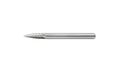 PFERD 23311 Carbide Bur | 1/8" Diameter | SCTI SF-42 | Tree Shape F with Radius End | Single Cut