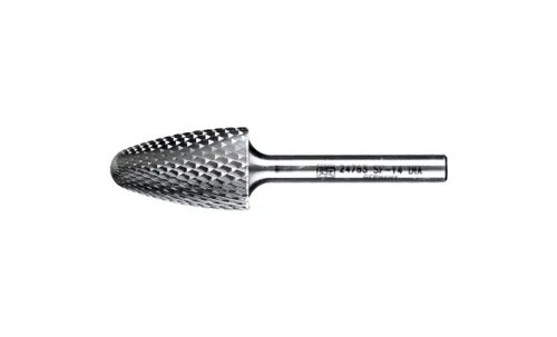 PFERD 24763 Carbide Bur | 3/4" Diameter | SCTI SF-14 | Tree Shape F with Radius End | Diamond Cut