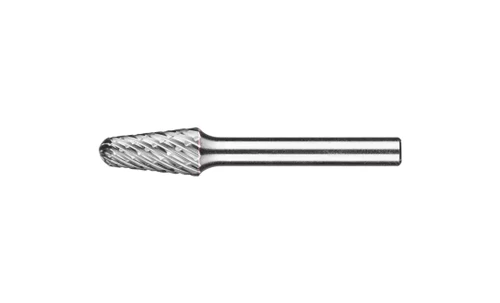 PFERD 28003 Carbide Bur | 3/8" Diameter | SCTI SL-3 | 14 Degree Taper Shape L with Radius End | OMNI Cut