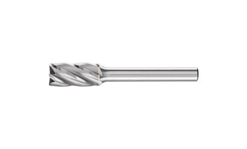 PFERD 24250 Carbide Bur | 3/8" Diameter | SCTI SB-3 | Cylindrical Shape B with End Cut | ALU HC-NFE Cut