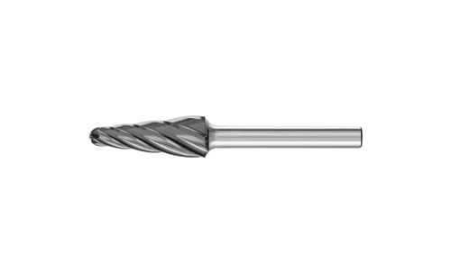 PFERD 27450 Carbide Bur | 1/2" Diameter | SCTI SL-4 | 14 Degree Taper Shape L with Radius End | ALU HC-NFE Cut