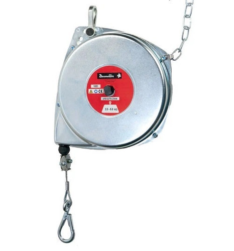 Desoutter 50592 Ergonomic Spring Balancer with Drum Lock | 22S Model | D Series | Steel Housing | Steel Cable | 22 lb Max. Load Capacity