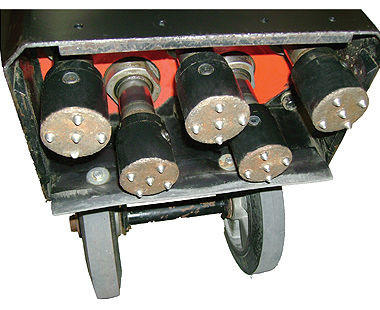 CS Unitec 159.505 5-Head Concrete Floor Scabbler | 6,500 BPM | 5-Point Bush Head