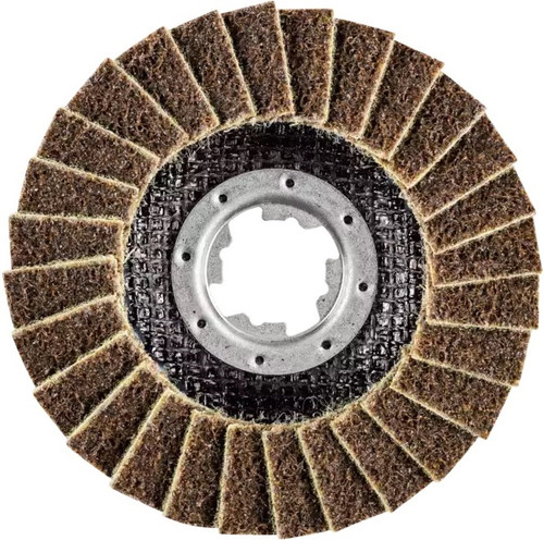 PFERD 43303 Polivlies AO Flap Disc | 7/8" X-Lock | 4-1/2" Diameter | 13,300 RPM | 100 C Grit Size | Sold by Box of 5