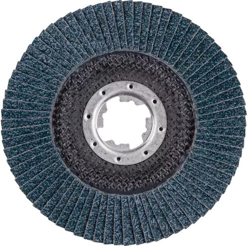 PFERD 60765 Polifan Flap Disc | 7/8" X-Lock | 5" Diameter | 12,200 RPM | 60 Grit Size | Sold by Box of 10