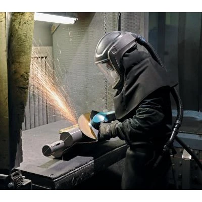 Dynabrade 53282 9" Right-Angle Depressed Center Wheel Grinder | 2.8 HP | 6,500 RPM | Non-Vacuum | Adjustable Exhaust
