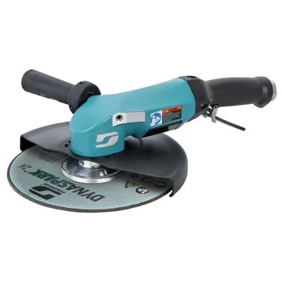 Dynabrade 53282 9" Right-Angle Depressed Center Wheel Grinder | 2.8 HP | 6,500 RPM | Non-Vacuum | Adjustable Exhaust