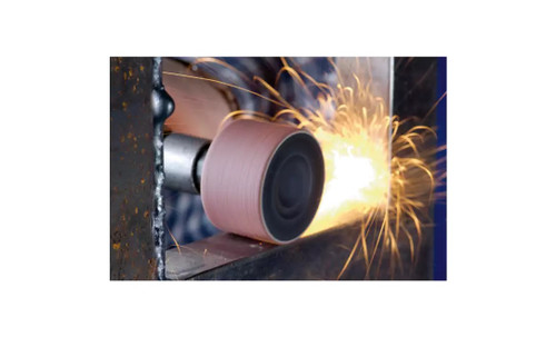 Pferd 41360 1-1/2" x 7/8" x 2-3/8" Abrasive Spiral Band | Tapered Shape | Aluminum Oxide 40 Grit | Box of 100