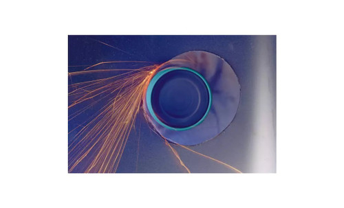 Pferd 41352 3/4" x 1/2" x 2-1/2" Abrasive Spiral Band | Tapered Shape | Aluminum Oxide 80 Grit | Box of 100