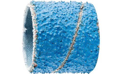 Pferd 41415 1-1/8" x 1-1/8" Abrasive Spiral Band | Cylindrical Shape | Zirconia Alumina Z-COOL 36 Grit | Box of 100