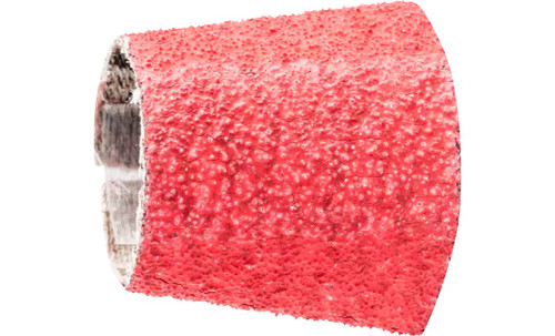 Pferd 41393 1-1/8" - 7/8" x 1-3/16" Abrasive Spiral Band | Tapered Shape | Ceramic Oxide CO-COOL | 60 Grit | Box of 100
