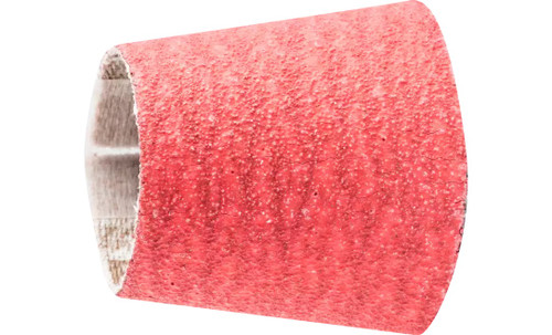Pferd 41395 1-1/8" - 7/8" x 1-3/16" Abrasive Spiral Band | Tapered Shape | Ceramic Oxide CO-COOL | 120 Grit | Box of 100