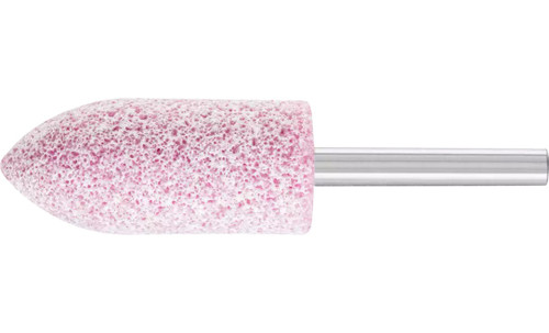 Pferd 30011 A11 Vitrified Mounted Point | 1/4" Shank | Ceramic Oxide 60 Grit | Tough | 7/8" Point Diameter | Box of 10