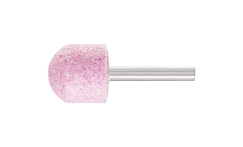 Pferd 30018 A21 Vitrified Mounted Point | 1/4" Shank | Ceramic Oxide 60 Grit | Tough | 1" Point Diameter | Box of 10