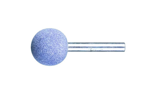 Pferd 30023 A25 Vitrified Mounted Point | 1/4" Shank | Ceramic Oxide 80 Grit | Tough | 1" Point Diameter | Box of 10