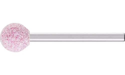 Pferd 30090 B122 Vitrified Mounted Point | 1/8" Shank | Ceramic Oxide 60 Grit | Tough | 3/8" Point Diameter | Box of 10