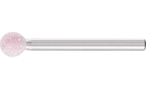 Pferd 30094 B125 Vitrified Mounted Point | 1/8" Shank | Ceramic Oxide 80 Grit | Tough | 1/4" Point Diameter | Box of 10