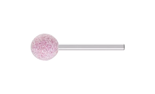 Pferd 32785 B121 Vitrified Mounted Point | 1/8" Shank | Aluminum Oxide 80 Grit | Steel Edge | 1/2" Point Diameter | Box of 10