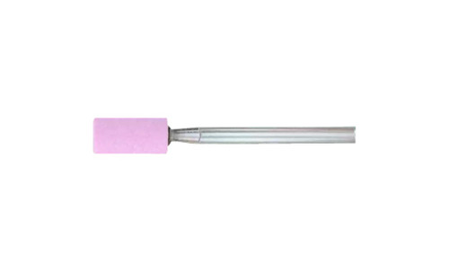 Pferd 32878 B135 Vitrified Mounted Point | 1/8" Shank | Aluminum Oxide 100 Grit | Steel Edge | 1/4" Point Diameter | Box of 10