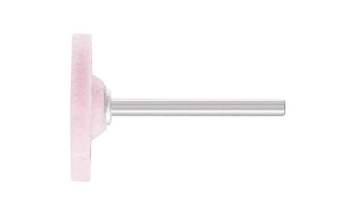 Pferd 34118 W215 Vitrified Mounted Point | 1/4" Shank | Aluminum Oxide 60 Grit | Steel Edge | 1" Point Diameter | Box of 10