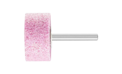 Pferd 34442 W237 Vitrified Mounted Point | 1/4" Shank | Aluminum Oxide 30 Grit | Steel Edge | 1-1/2" Point Diameter | Box of 5