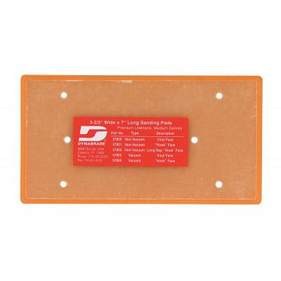 Dynabrade 57850 Non-Vacuum Dynabug Disc Pad | 3-2/3" x 7" Pad Size | 3/8" Thickness | Vinyl-Face | Medium Density