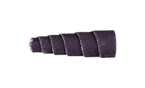 Pferd 41830 1/2" x 1-1/2" Poliroll Cartridge Roll | Conical Shape | 1/8" Arbor Hole Full Taper | Aluminum Oxide 120 Grit | Box of 50