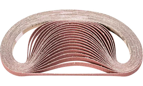 Pferd 49079 3/4" x 24" Coated File Belt | Aluminum Oxide 80 Grit | Box of 50