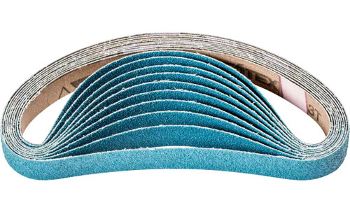 Pferd 49684 1/4" x 12" Coated File Belt | Zirconia 80 Grit | Box of 50