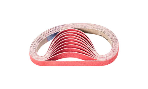 Pferd 49533 1/2" x 12" Coated File Belt | Ceramic Oxide CO-COOL 120 Grit | Box of 50