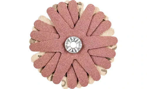 Pferd 44022 2-1/4" Polistar Tube Flap Wheel | 6,350 Max. RPM | 4mm Bore | Aluminum Oxide 180 Grit | Box of 10