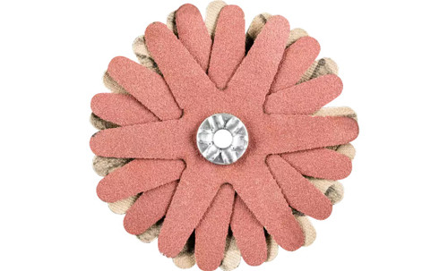 Pferd 44023 2-1/4" Polistar Tube Flap Wheel | 6,350 Max. RPM | 4mm Bore | Aluminum Oxide 240 Grit | Box of 10