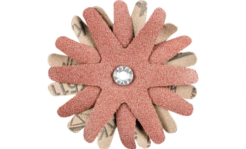 Pferd 44035 3-1/2" Polistar Tube Flap Wheel | 4,250 Max. RPM | 5mm Bore | Aluminum Oxide 60 Grit | Box of 10