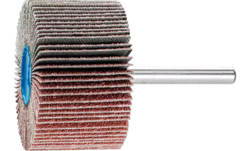 Pferd 45190 2" x 1-1/2" Mounted Flap Wheel | 1/4" Shank | 15,000 Max. RPM | Aluminum Oxide 60 Grit | Box of 10