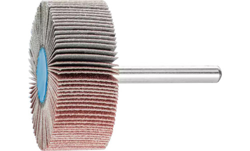 Pferd 45260 2" x 3/4" Mounted Flap Wheel | 1/4" Shank | 23,000 Max. RPM | Aluminum Oxide 120 Grit | Box of 10