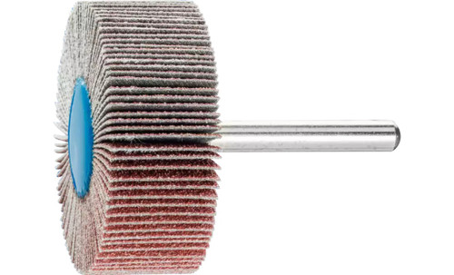 Pferd 45259 2" x 3/4" Mounted Flap Wheel | 1/4" Shank | 23,000 Max. RPM | Aluminum Oxide 80 Grit | Box of 10