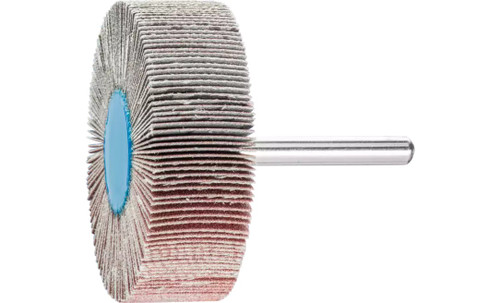 Pferd 45274 2-1/2" x 1" Mounted Flap Wheel | 1/4" Shank | 23,000 Max. RPM | Aluminum Oxide 240 Grit | Box of 10
