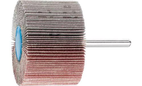 Pferd 45278 2-1/2" x 1-1/2" Mounted Flap Wheel | 1/4" Shank | 13,000 Max. RPM | Aluminum Oxide 120 Grit | Box of 10