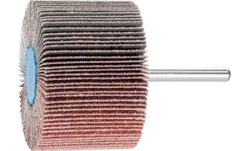 Pferd 45276 2-1/2" x 1-1/2" Mounted Flap Wheel | 1/4" Shank | 13,000 Max. RPM | Aluminum Oxide 60 Grit | Box of 10
