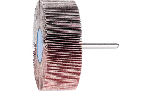 Pferd 45211 3" x 1" Mounted Flap Wheel | 1/4" Shank | 20,000 Max. RPM | Aluminum Oxide 180 Grit | Box of 10