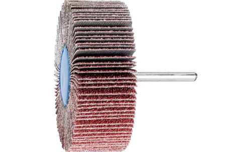 Pferd 45462 3" x 1" Mounted Flap Wheel | 1/4" Shank | 20,000 Max. RPM | Aluminum Oxide 40 Grit | Box of 10