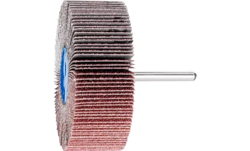 Pferd 45208 3" x 1" Mounted Flap Wheel | 1/4" Shank | 20,000 Max. RPM | Aluminum Oxide 60 Grit | Box of 10