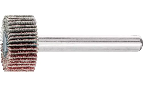 Pferd 45160 3/4" x 3/8" Mounted Flap Wheel | 1/4" Shank | 38,100 Max. RPM | Aluminum Oxide 60 Grit | Box of 10