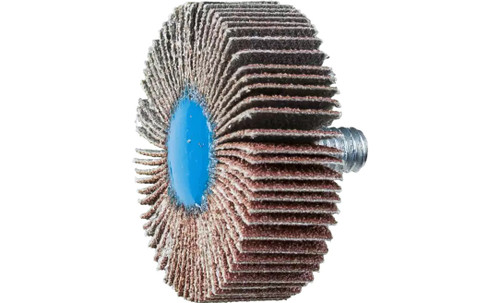 Pferd 45331 1-1/2" x 1/2" Quick Change Flap Wheel | 1/4-20" Thread | 23,000 Max. RPM | Aluminum Oxide 80 Grit | Box of 10